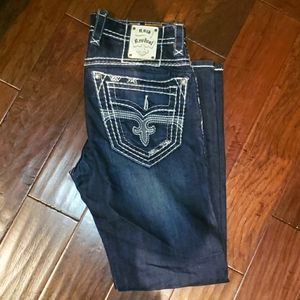 Mens Rock Revival Jeans
